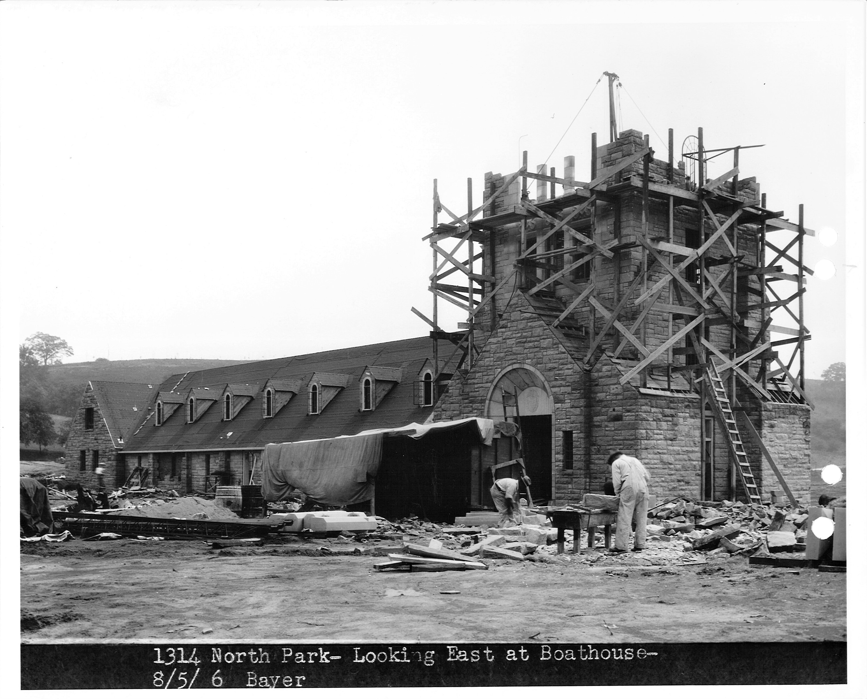 Boat House of North Park in construction