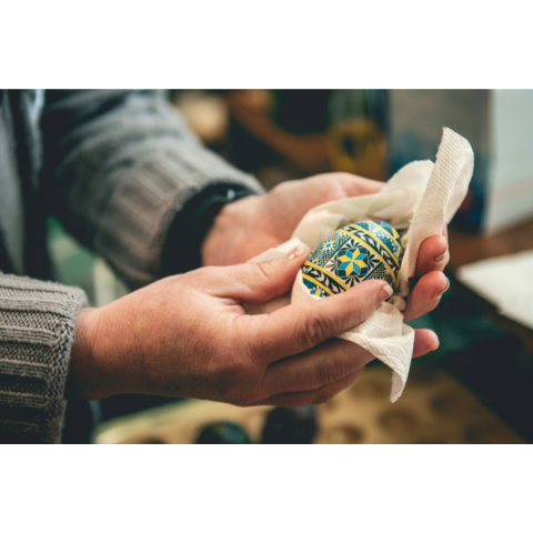 Pysanky in Crafter's Hands