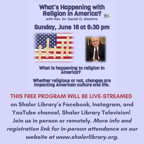 Religion in America In-Person & Live-Streamed