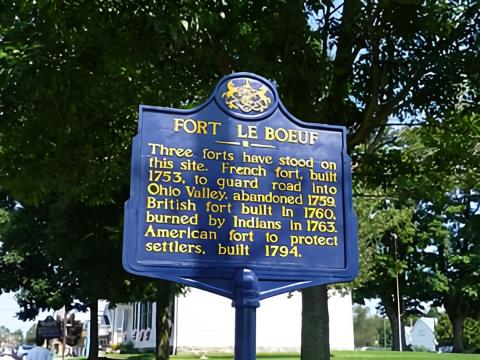 Ft. LeBoeuf historic marker