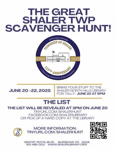 Great Scavenger Hunt flyer