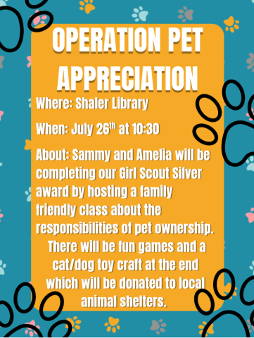 Image of flyer for Operation Pet Appreciation