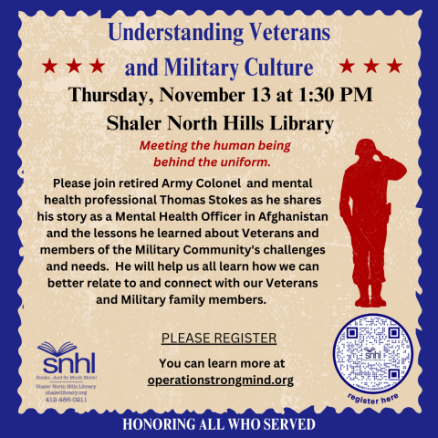 Program description features a red silhouette of a saluting soldier