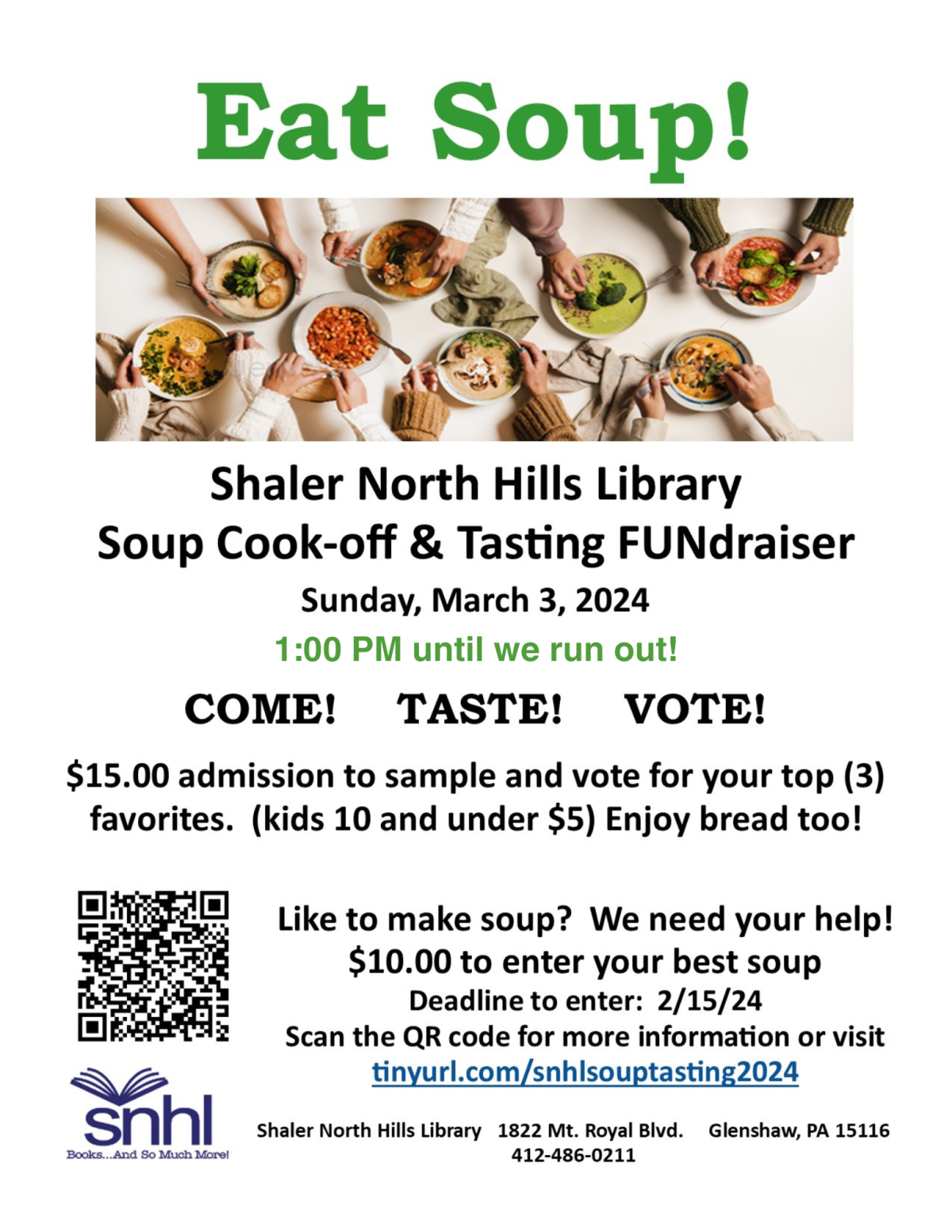 Soup Cook-Off Info Flyer