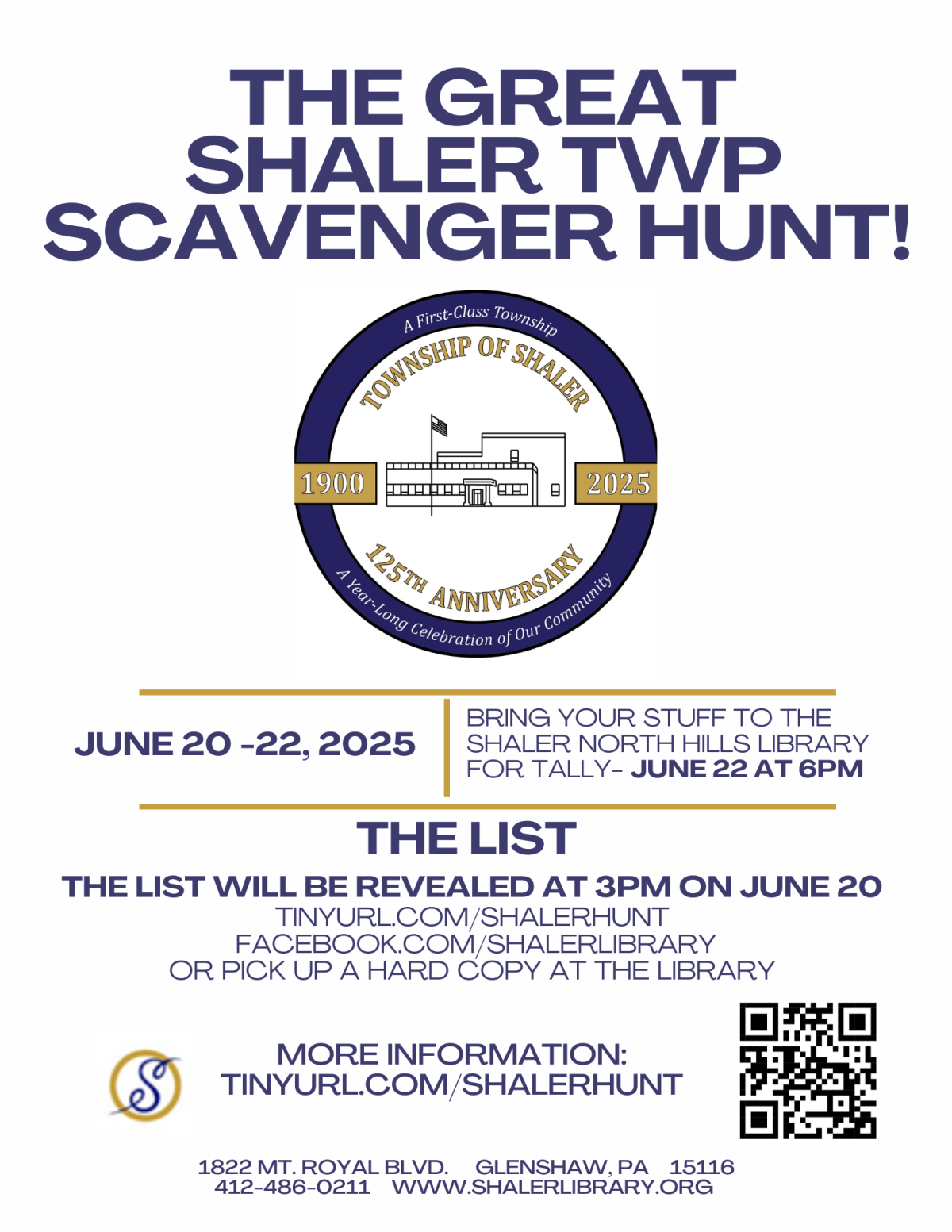 Great Scavenger Hunt flyer