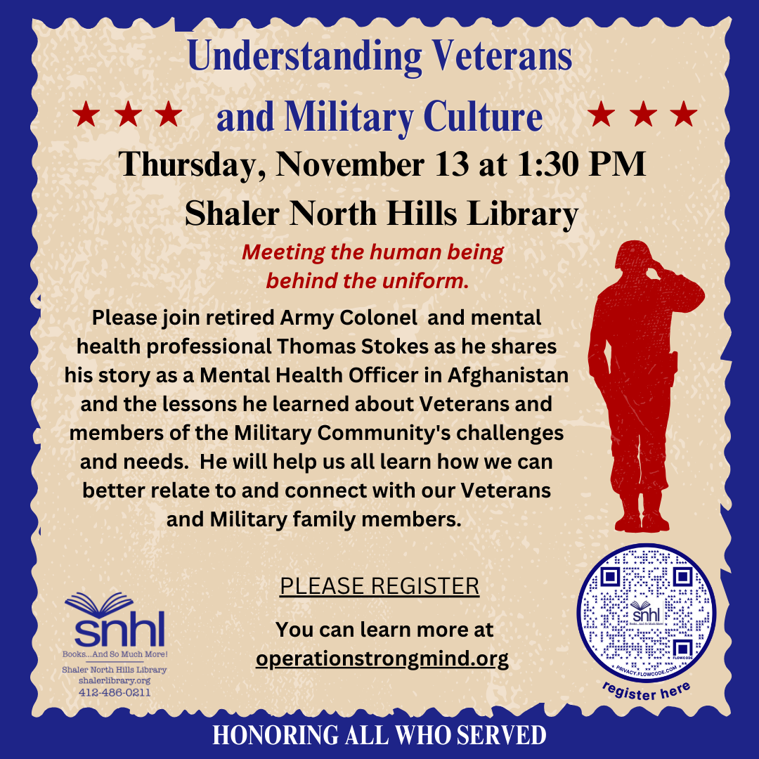 Program description features a red silhouette of a saluting soldier