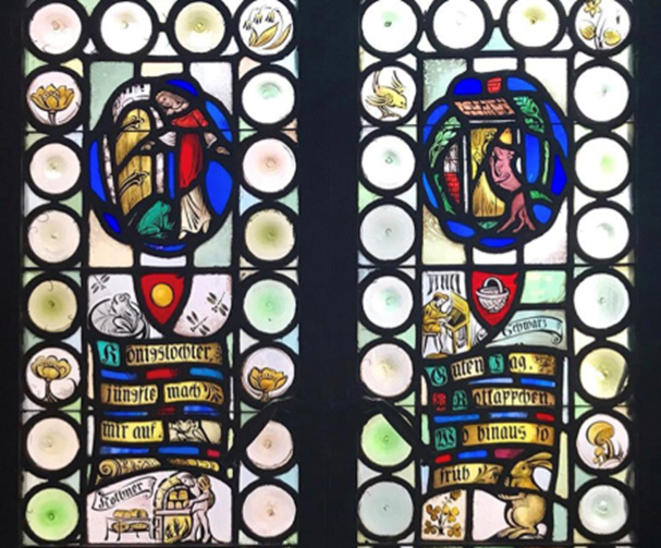 Stained Glass Window from the Nationality Rooms